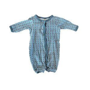 Tea Collection Blue Romper Snap One Piece Bodysuit Newborn Geometric Pajamas